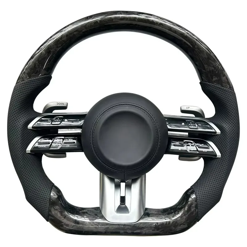 High Quality Premium Feel Carbon Fiber Steering Wheel for Mercedes Upgrade A-Class B-Class C-Class E-Class S-Class GLE GLA