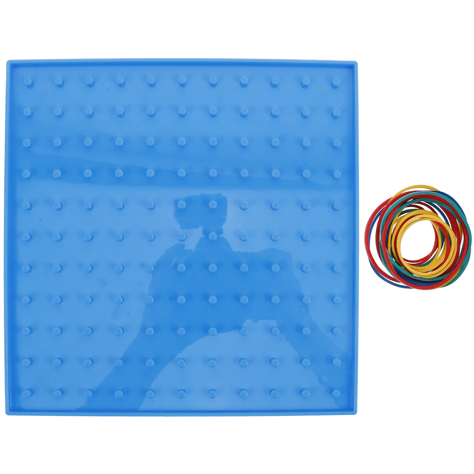 

Nail Board Teaching Aids Pegboard Children Geoboard Educational Plastic Toy Rubber Band Creative Construction Primary School
