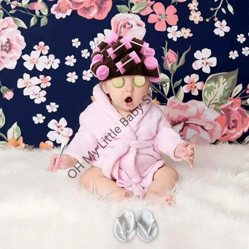 زي M76C لحديثي الولادة لالتقاط الصور وإكسسوارات استوديو الصور دعائم رداء الحمام