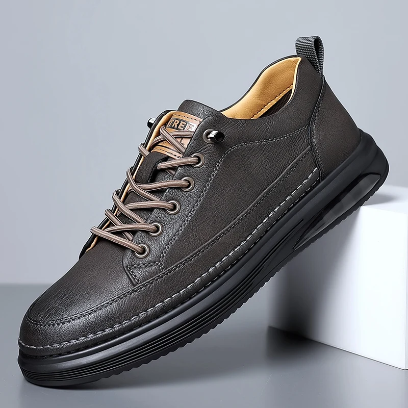 

Spring Popular Men Shoes Non Slip Soft Sole Casual Cotton Lining Height Increasing Non Slip Breathable Board Shoes（38-49）