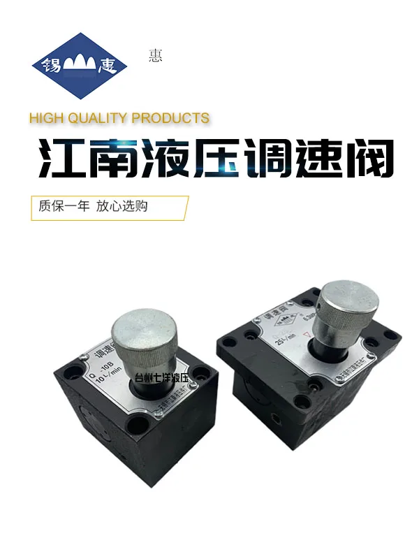 Q-10B, Q-25B, QI-10B, QI-25B, Q-10, Q-25, QI-10, QI-25 Hydraulic Speed Control Valve