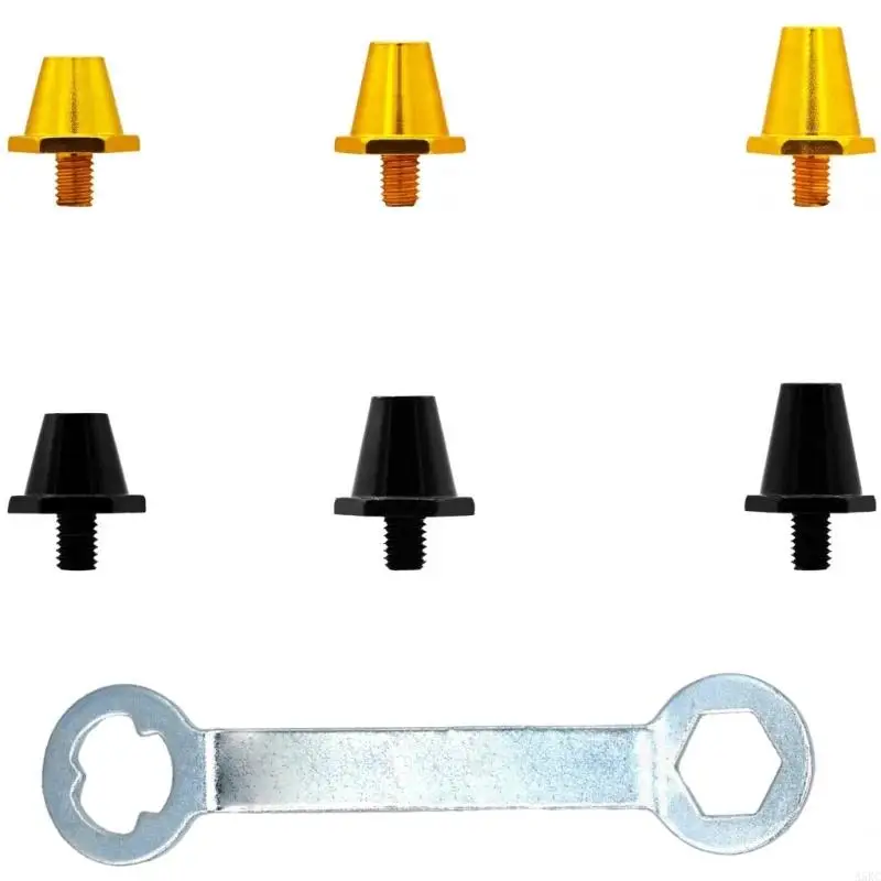 

Professional Football Cleat Studs Nonslip Metal Studs Weatherproof Metal Spikes Low Weight Soccers Cleat Accessories