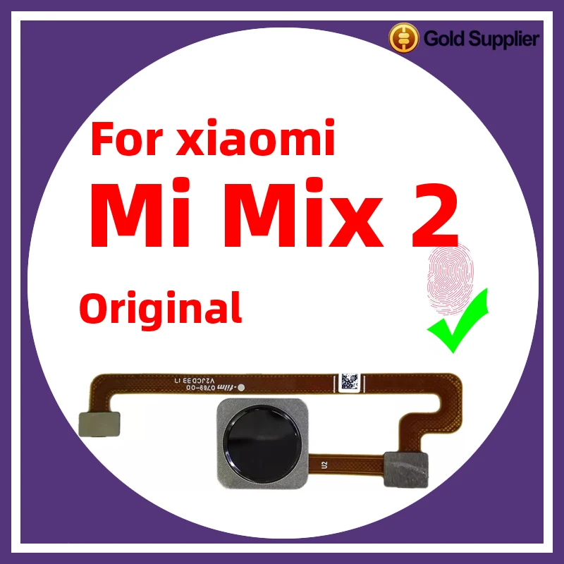 Original For Xiaomi mi Mix 2 Fingerprint Sensor Scanner Touch ID Connect home button Flex Cable