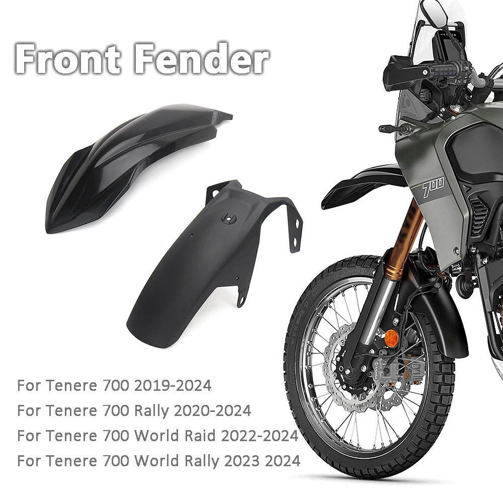 

For Yamaha Tenere700 T7 Tenere 700 World Rally TENERE 700 World Raid New Motocross Accessories High&Low Front Fender Mudguard