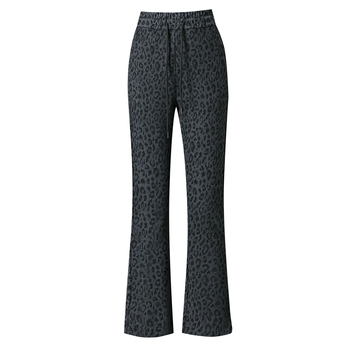 Neue Damen-Hosen für Frühling und Herbst mit hoher Taille, lockerer Passform, geradem Bein, koreanische Version, modische Micro-Flare-Hose