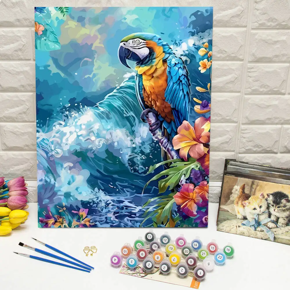 Disney Malen nach Zahlen Tinker Bell Malen auf Leinwand Lotus Digitales Ölgemälde Frosch Cartoon Acryl Home Decor Handgemachtes Geschenk