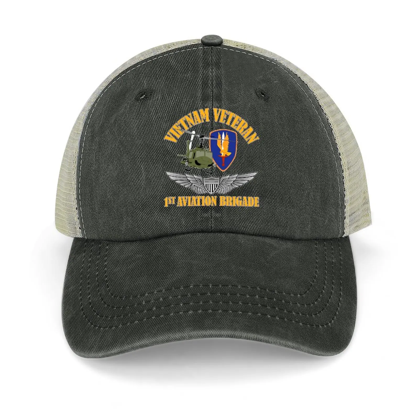 

1st Aviation UH-1 Gunship Pilot Wings Baseball Cap Beach Bag Hat Man Luxury tactical cap Women's Beach Outlet Men's