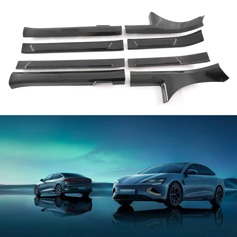 

For to BYD Seal Modified Carbon Fiber Doorsill Bar Welcome Pedal ABS Plastic Upper Doorsill Bar 2022