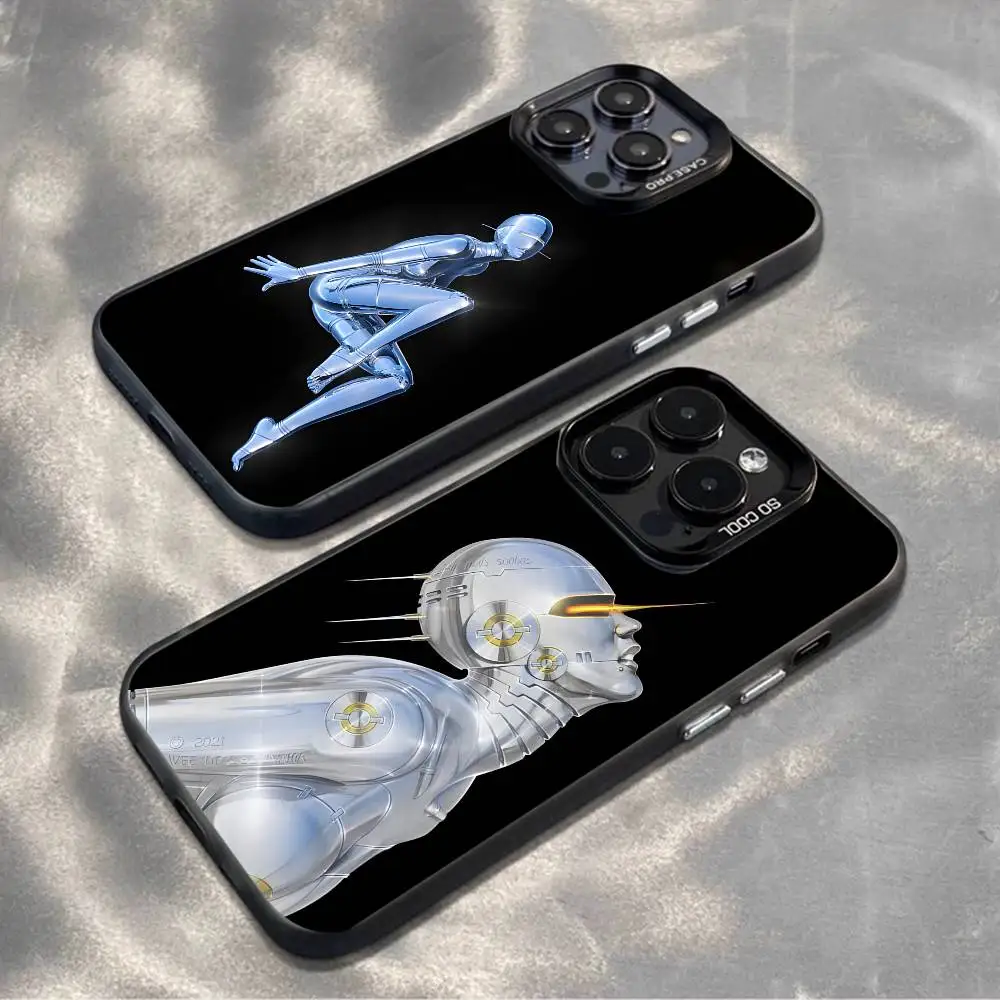 

Art Hajime S-Sorayamas Phone Case For iPhone17,16,15,14,13,12,11,Mini,Pro,MAX,plus,Black Matte Shockproof Cover