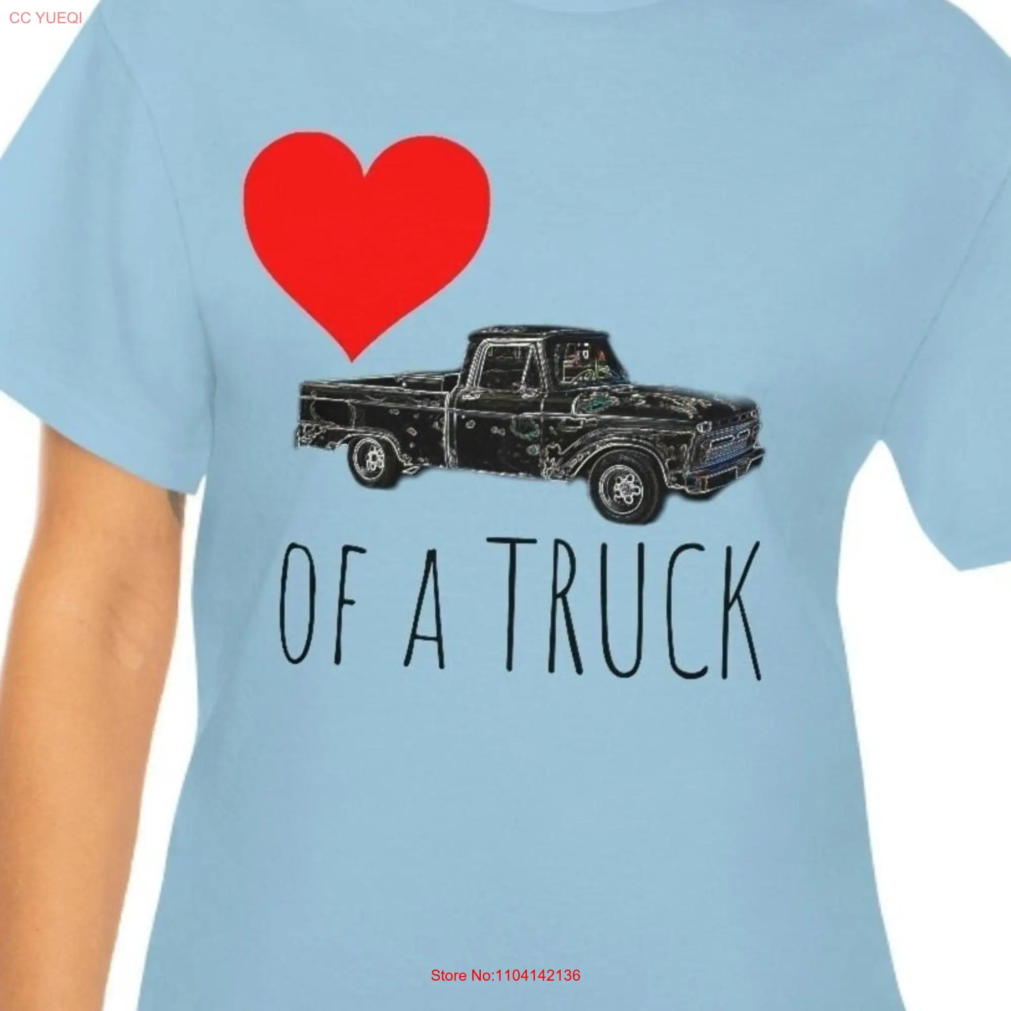 Heart of a Truck T Shirt Vintage Style Retro Pickup Country music Lainey Heavy Cotton long or short sleeves