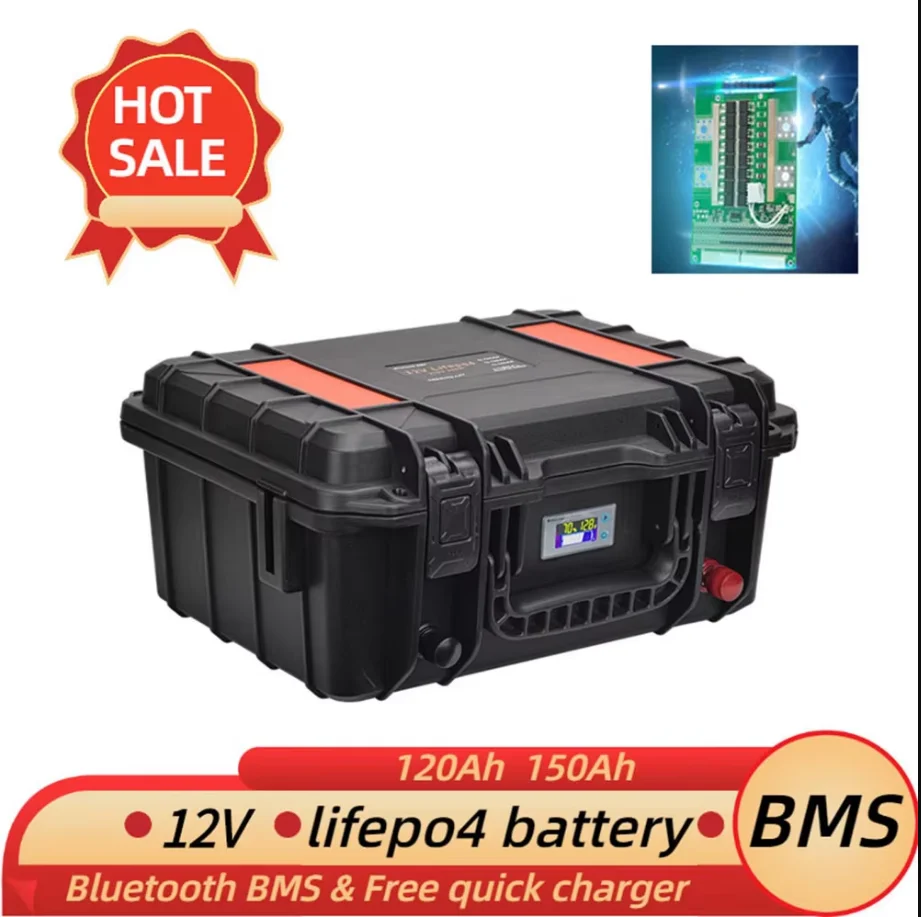 Capacity 12V 100-300AH 24/36V 100AH Lifepo4 Battery Pack Rechargeable Battery For RV Solar Motor Outdoor Camping Part waterproof