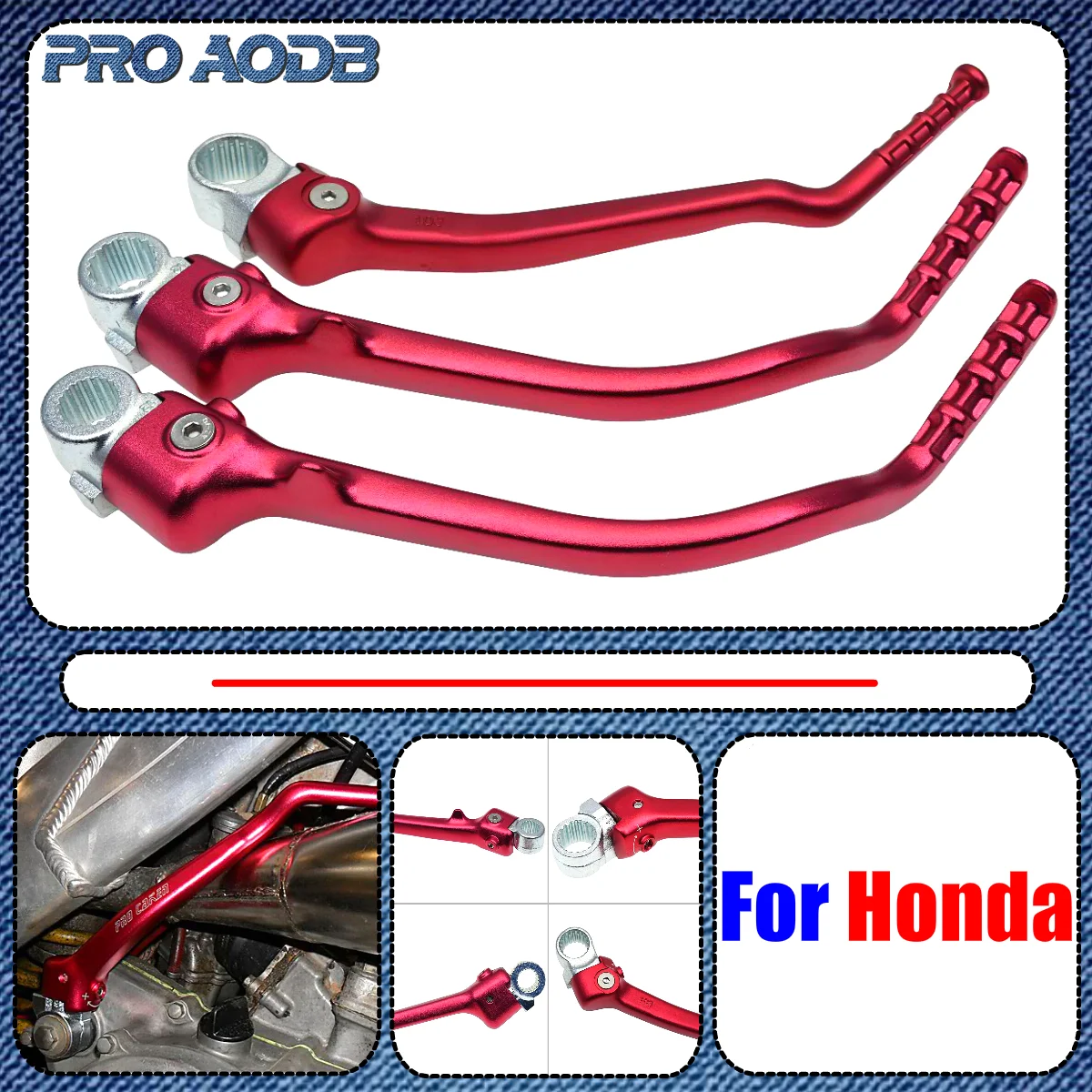 

Motorcycle Forged Kick Start Starter Lever Pedal For HONDA CRF250R CRF450R CRF 250 450 250R 450R Motocross Accessories