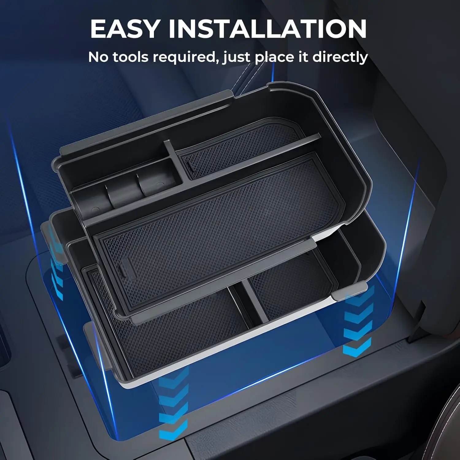 

For Toyota Land Cruiser 250 LC250 Prado J250 2024 2025 Inside Armrest Organizer Storage Box Container Pallet Center Console Tray