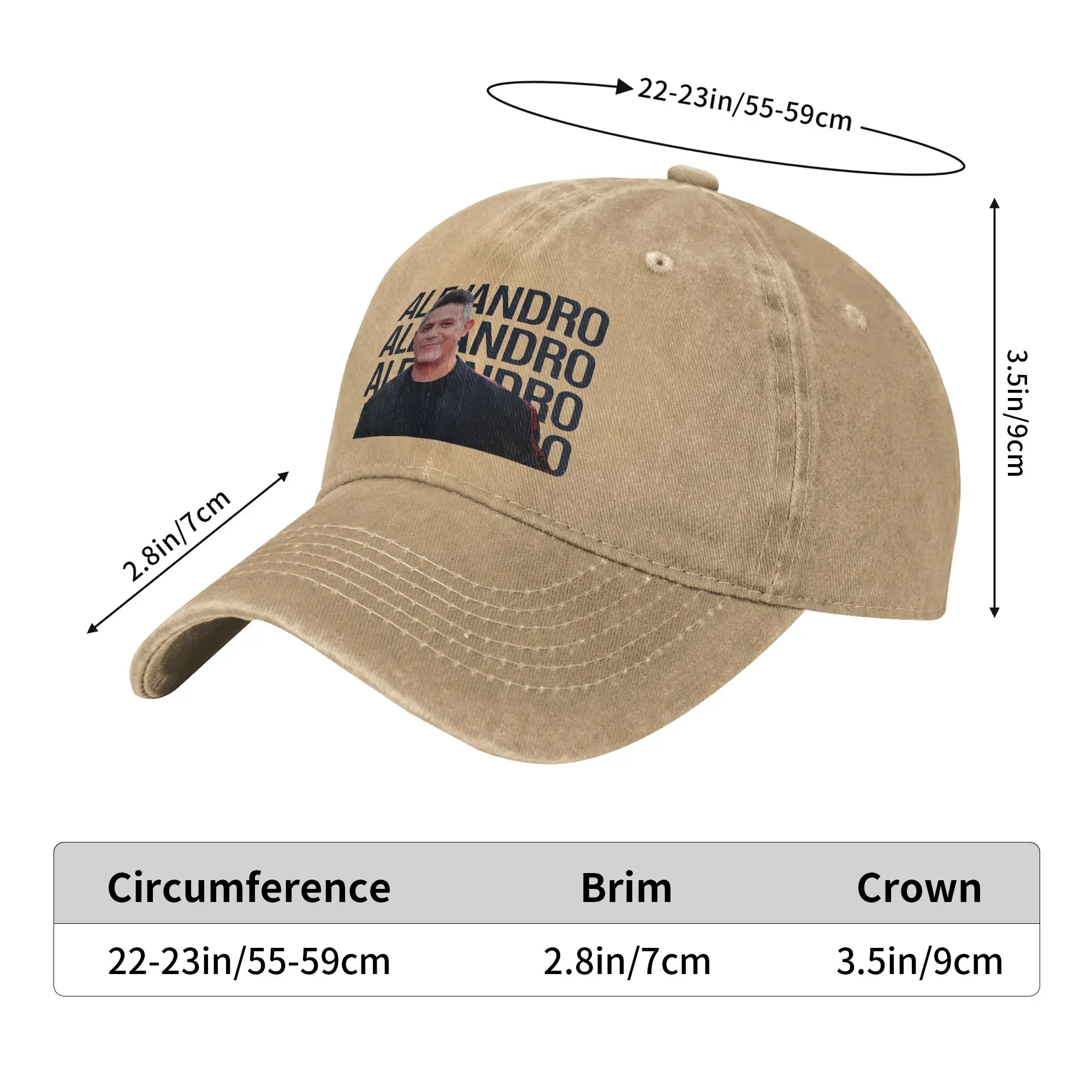 Alejandro Sanzs Sun Baseball Cap Spanish 2026 Tour Unisex-Teens Print Hip Hop Hats Spring Trendy Dropshipping Baseball Caps