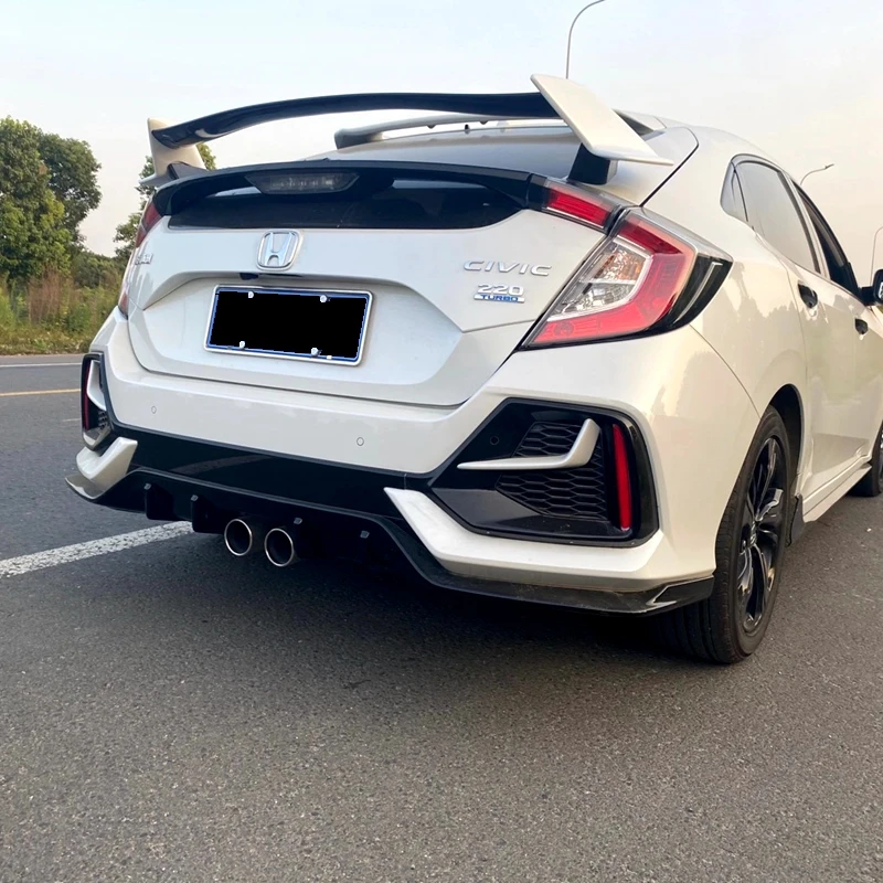 Для Type-R стиль ABS пластик Неокрашенный задний спойлер багажника для Honda Civic FK7 украшение хвостового крыла 2016-2019