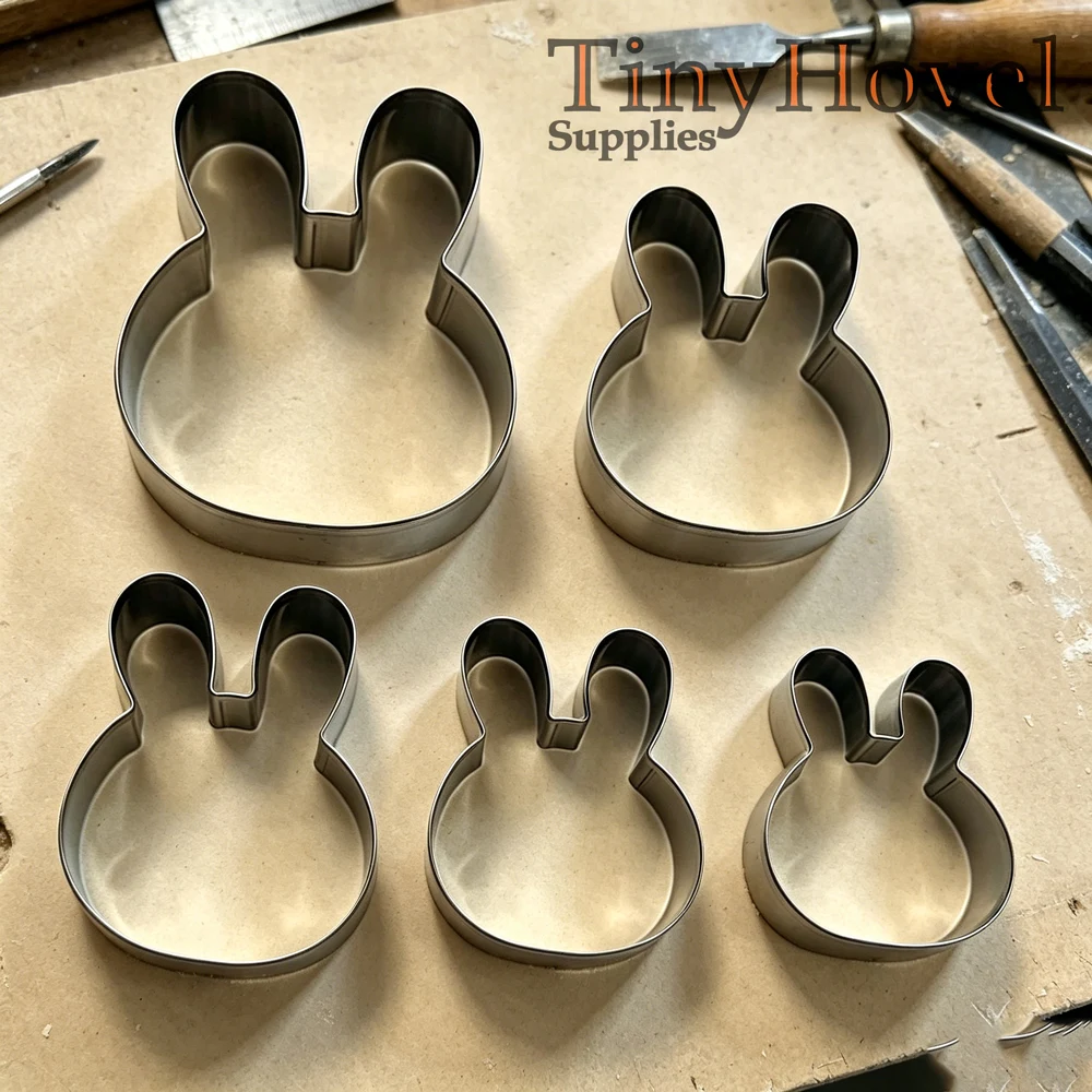 Leatherwork Flowers - Kaninchen-Stanzform aus Stahl für Lederhandwerk, Stahlstanze,