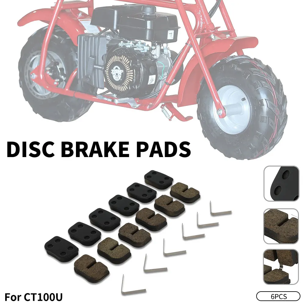 

Колодки дискового тормоза для мини-велосипеда, детали для 79cc 97cc 100cc 105cc 2.8hp Coleman CT100U CC100X Baja Doodle DB30 Monster Moto MMB80 MMB105