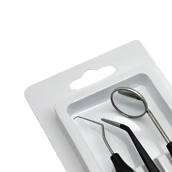 

3Pcs Dental Mouth Mirror Tweezers Curve Probe Kit Dentist Oral Care Lab Cleaning Tools