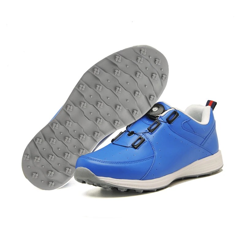 Men Rotating Buckles Golf Sneakers Men Waterproof Luxury Anti-slip Golf Sneakers High Quality Non-Slip Man Golf Sports Shoes