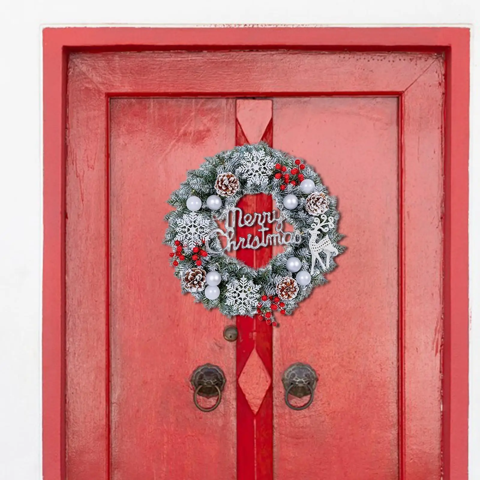 إكليل عيد الميلاد زخرفة إكليل عيد الميلاد للمدفأة في الأماكن المغلقة والخارجية للعام الجديد