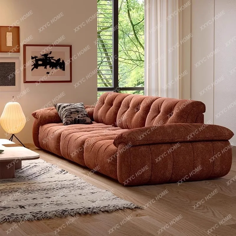 

LXCloud Sofa Adjustable Backrest Sofa Living Room New Fabric Sofa