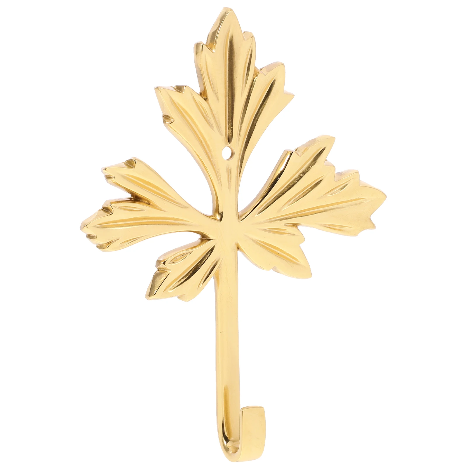 

Brass Wall Hooks Maple Leaf Design Decorative Hangers for Kitchen Bedroom Living Room Multi Purpose Coat Hat Holder