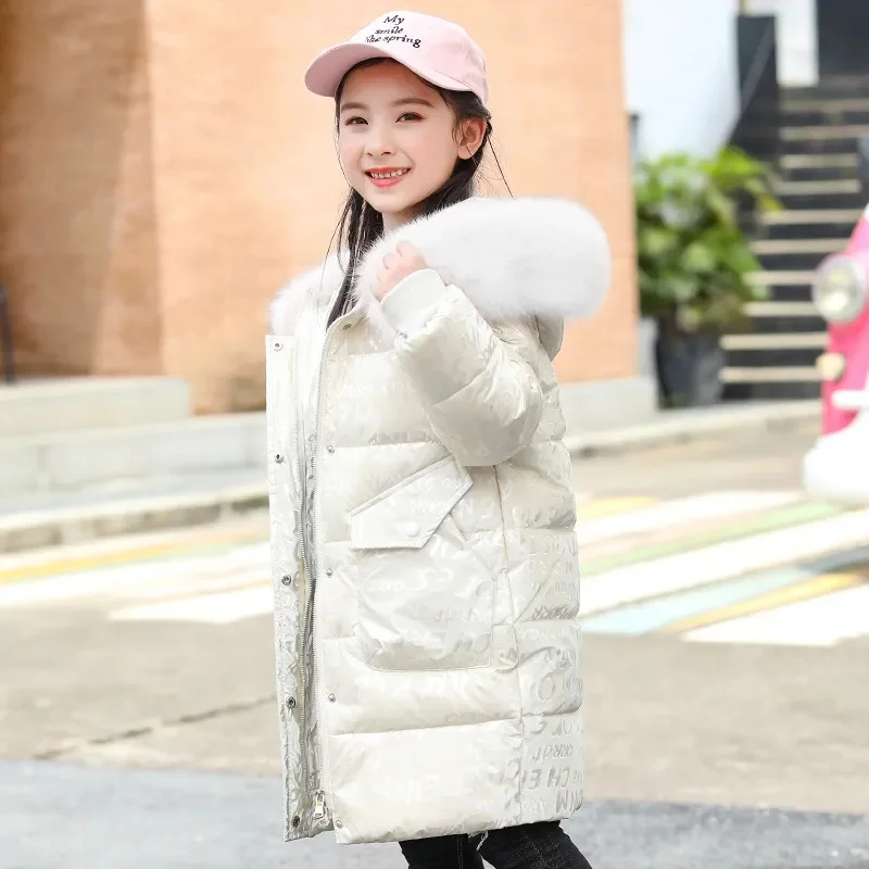 Teen Girls Fashion Winter Jackets Warm Down Coat Wind and snow protection Children's Outerwear TZ439