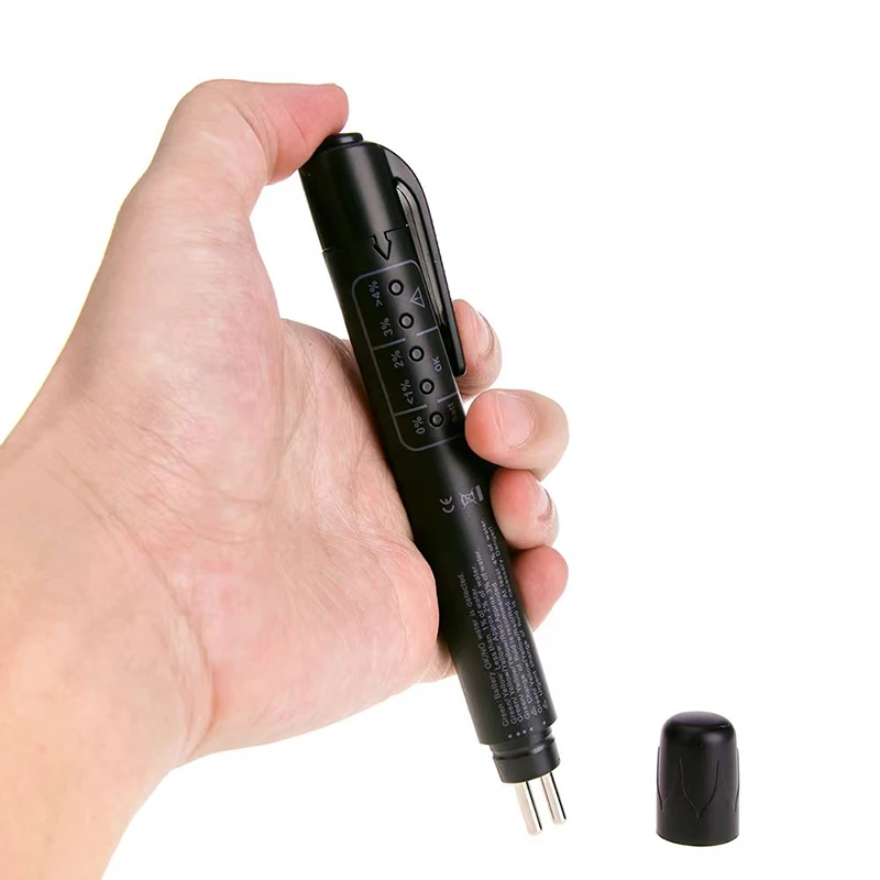 Automotive Brake Fluid Tester LED Indicator Accurate Oil Quality Diagnostic Tool for Car Brake System Testing