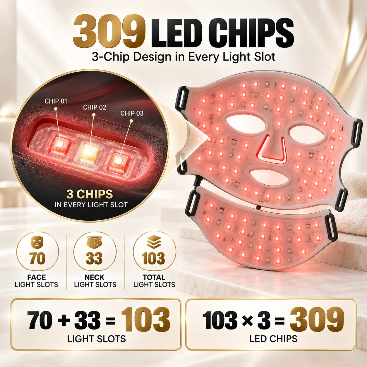LED Face and Neck Mask 3