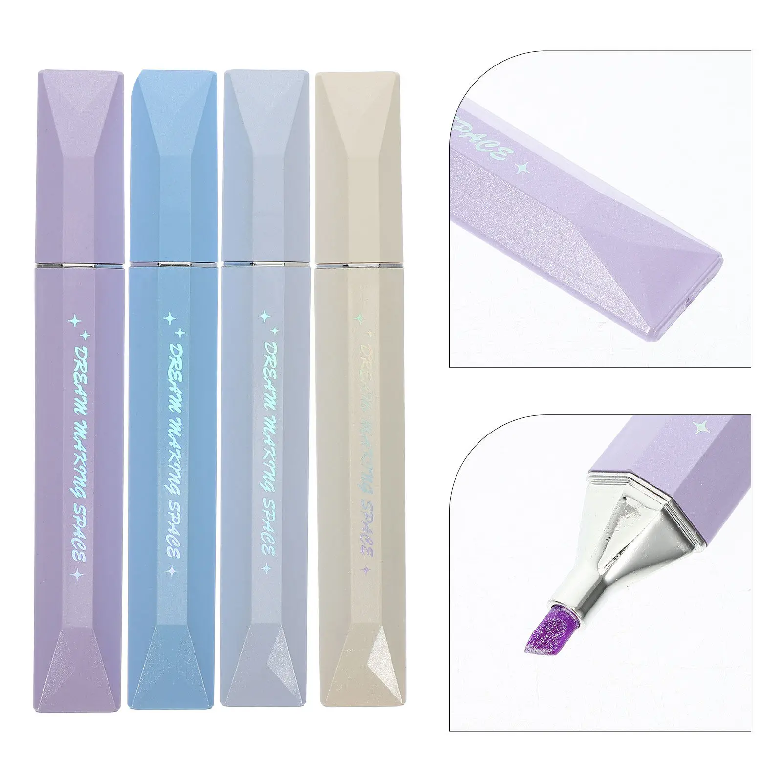 

Набор из 4 маркеров-выделителей с мягким наконечником, яркие цвета, быстросохнущие, для заметок, чтения, выделения текста, школьные и офисные принадлежности