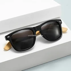 Outdoor Wood Ultraviolet Sunglasse Classical Fashion Personality Bamboo Leg Sunglasses Men and Women UV400 Sports Sunglasses