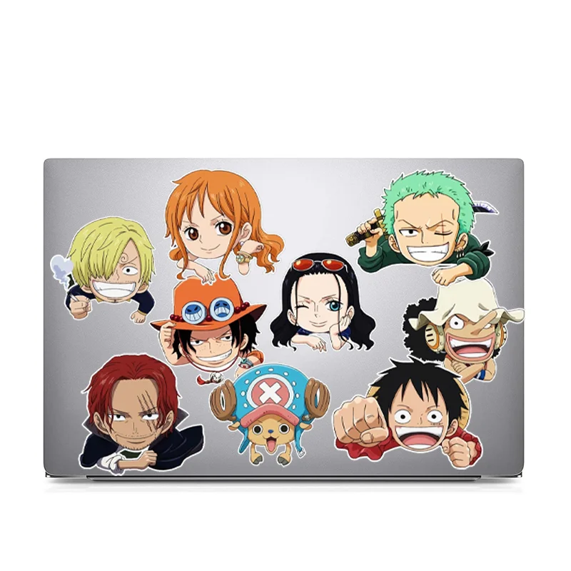 Cute Stickers  One Piece Car Sticker Luffy Zorro Nami Anime Stickers Waterproof Laptop Window Trunk Sticker