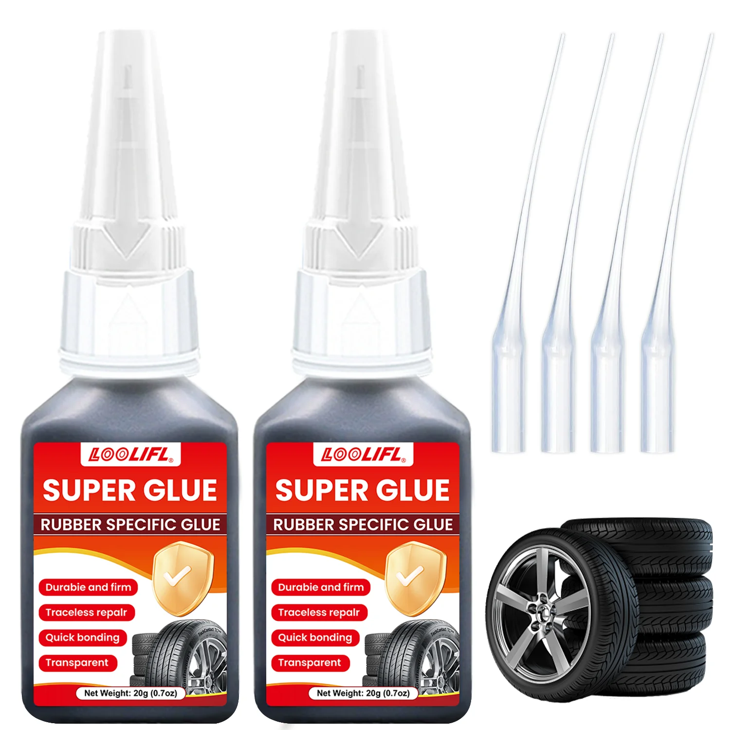 

LOOLIFL20g-Quick Tire Sealant - High Efficiency Anti-Puncture Repair Fluid for Car, Motorcycle & Electric Vehicle, Emergency Fix