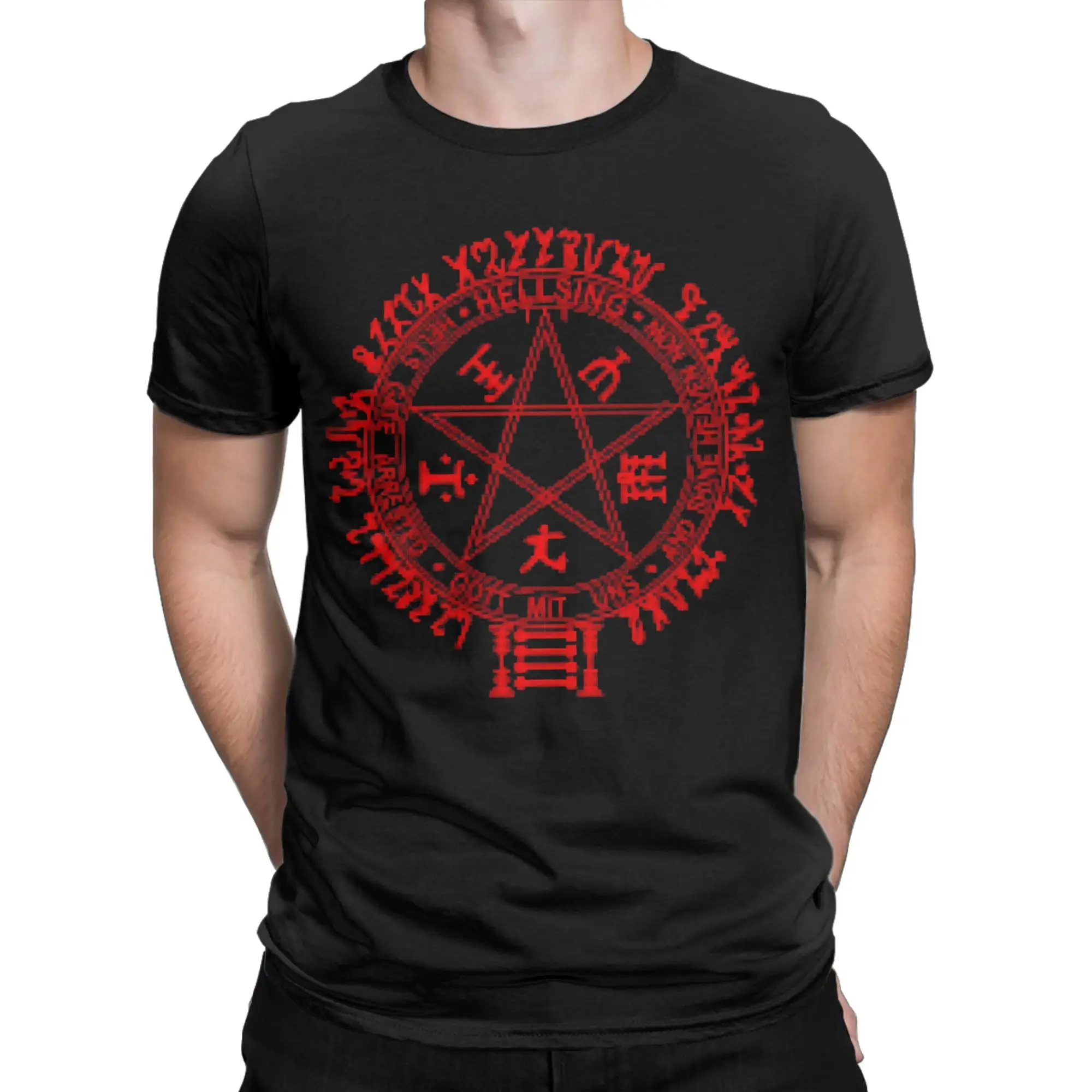 Men Women Printed Hellsing - Alucard T Shirt Tee 100% Cotton  T-shirts Clothing