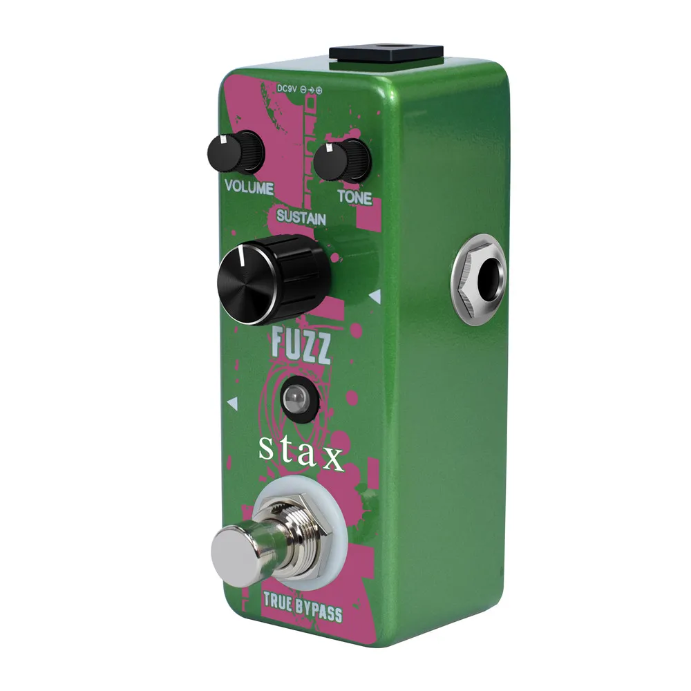 Stax Fuzz Pedaal, Stijlvolle Fuzz Gitaar Pedaal, Klassieke Mini Fuzz Pedaal Voor Elektrische Gitaar True Bypass