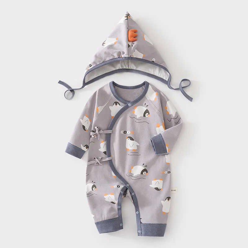 macacao-para-recem-nascidos-com-chapeu-macacao-de-algodao-puro-para-primavera-e-outono