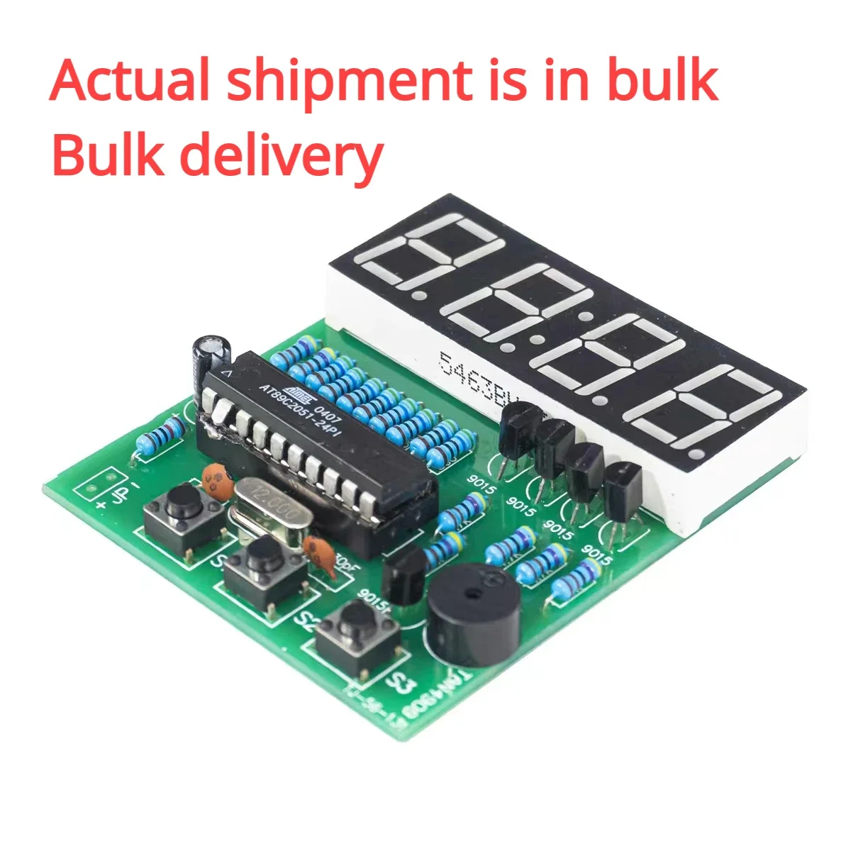 (in bulk)  AT89C2051 Digital 4 Bits Electronic Clock Electronic Production Suite DIY Kit