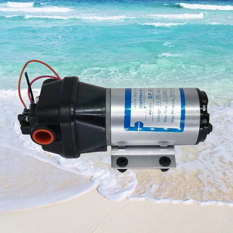 12V Electric Mini Diaphragm Pump DC High Pressure Self Priming Corrosion Resistant For RV Water Supply And High Temperature