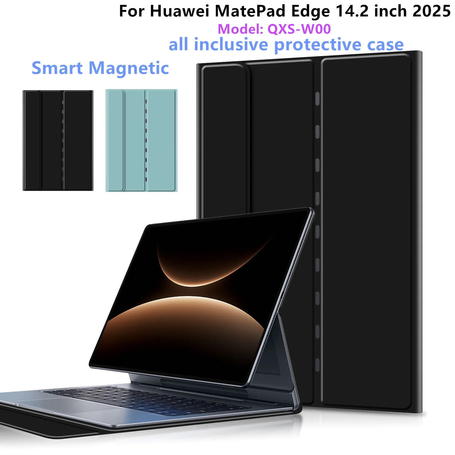 

Чехол для планшета Huawei MatePad Edge 14.2 дюйма 2025 QXS-W00, защитный чехол-кейс с клавиатурой, универсальный защитный чехол-футляр