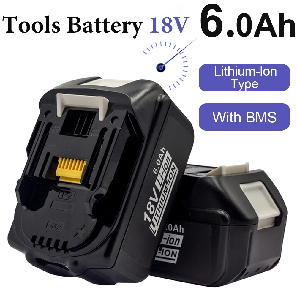 Good Latest Upgraded Battery BL1860 for Makita 18V Battery 6.0ah Rechargeable Replacement BL1840 BL1850 Li-Ion for makita 18v