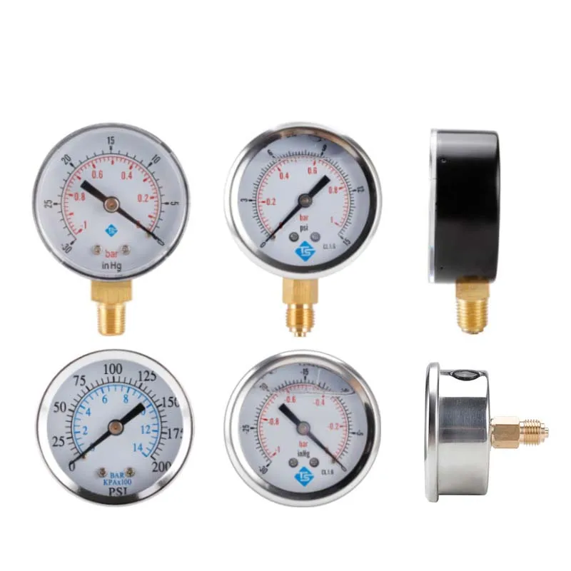 Ordinary Pressure Gauge Barometer Negative Pressure Gauge Vacuum Gauge Water Pressure Gauge Radial Axial Hydraulic Shock Resista