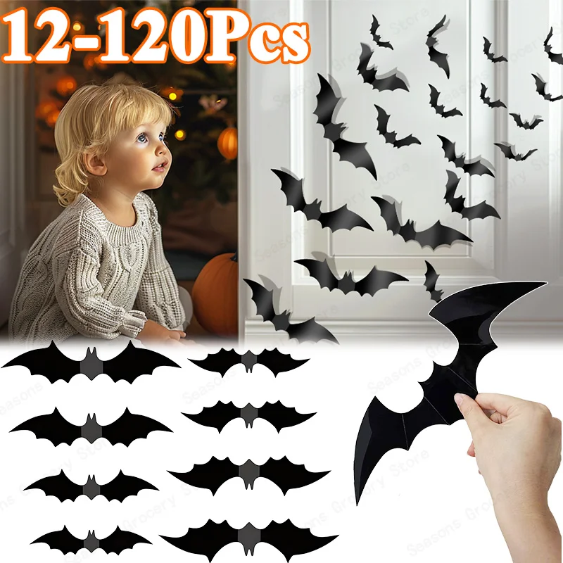 

Хэллоуин наклейки с летучими мышами 3D ПВХ наклейки с летучими мышами черные наклейки с летучими мышами вечерние украшения вечерние наклейки на стену реквизит для фотосъемки новорожденных