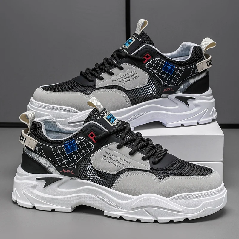 

Men's shoes summer breathable soft sole comfort casual sports running shoes fashion Joker low top tide work shoes walking shoes