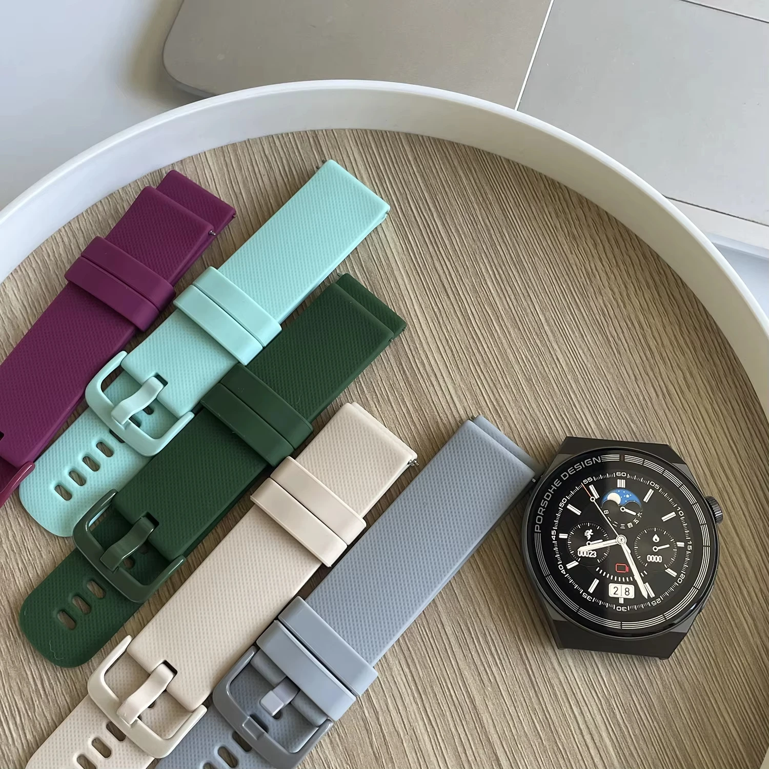 20 مللي متر/22 مللي متر سيليكون الفرقة لساعة سامسونج جالاكسي 7/6/5/pro/4/الكلاسيكية 42 مللي متر معصمه الرياضة سوار هواوي gt 18 مللي متر حزام ساعة اليد