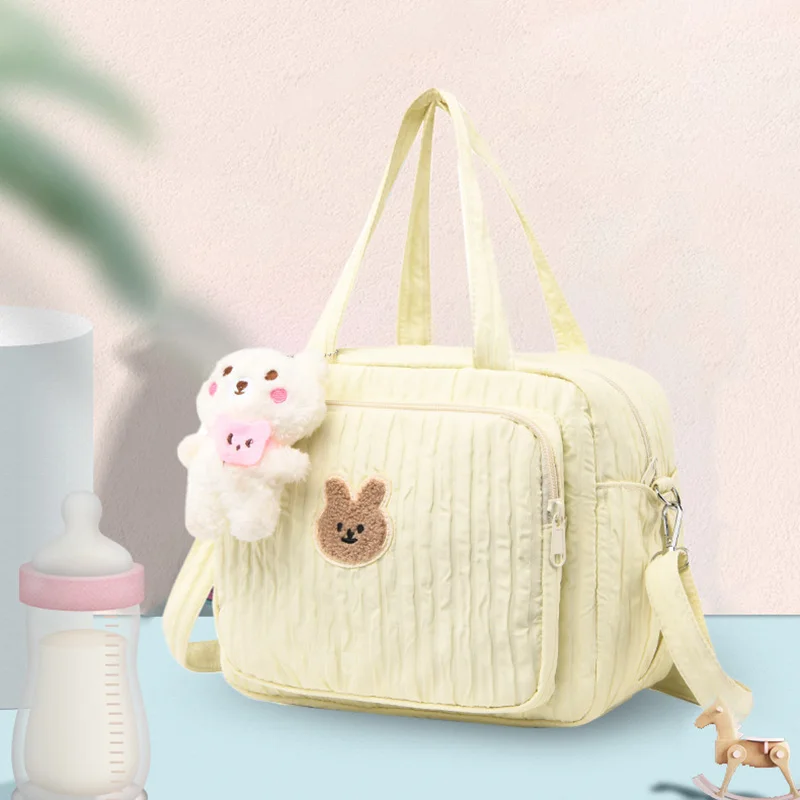 Multi-Functional Mommy Bags Cute Bunny Maternity Bag Lightweight Outing Travel Portable Handbag Baby Stroller Diaper Bag 2024