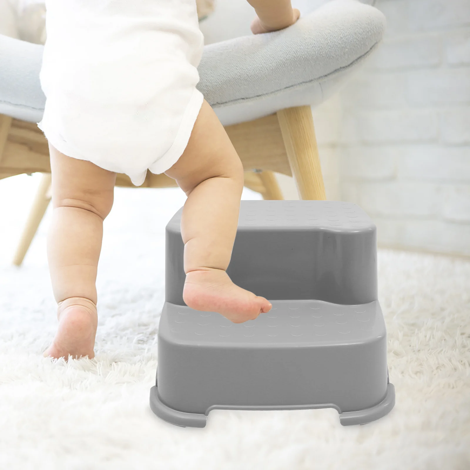 البراز التدريب البراز عدم الانزلاق مسند القدمين مادة البولي بروبيلين جولة السلس لا نتوءات مستقرة الحاملة #5