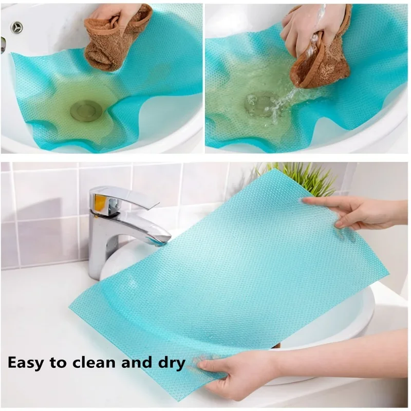 Revestimiento lavable para refrigerador, alfombrillas recortadas para estantes, almohadillas para congelador, vidrio, armario, cajón, 4 piezas
