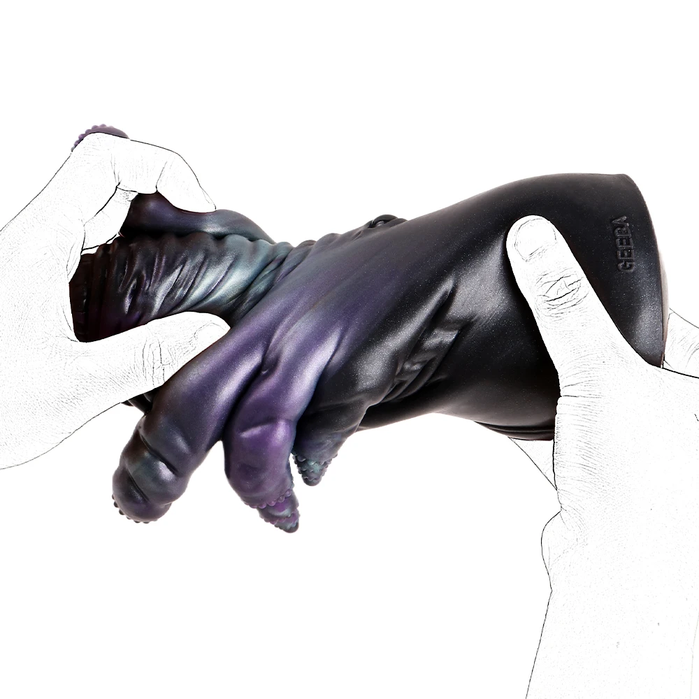 GEEBA الخيال الحيوان جيب كس ذكر الضارب سيليكون الرجال الاستمناء نابض بالحياة الاستمناء كم الكبار لعبة الجنس الرجال Onahole