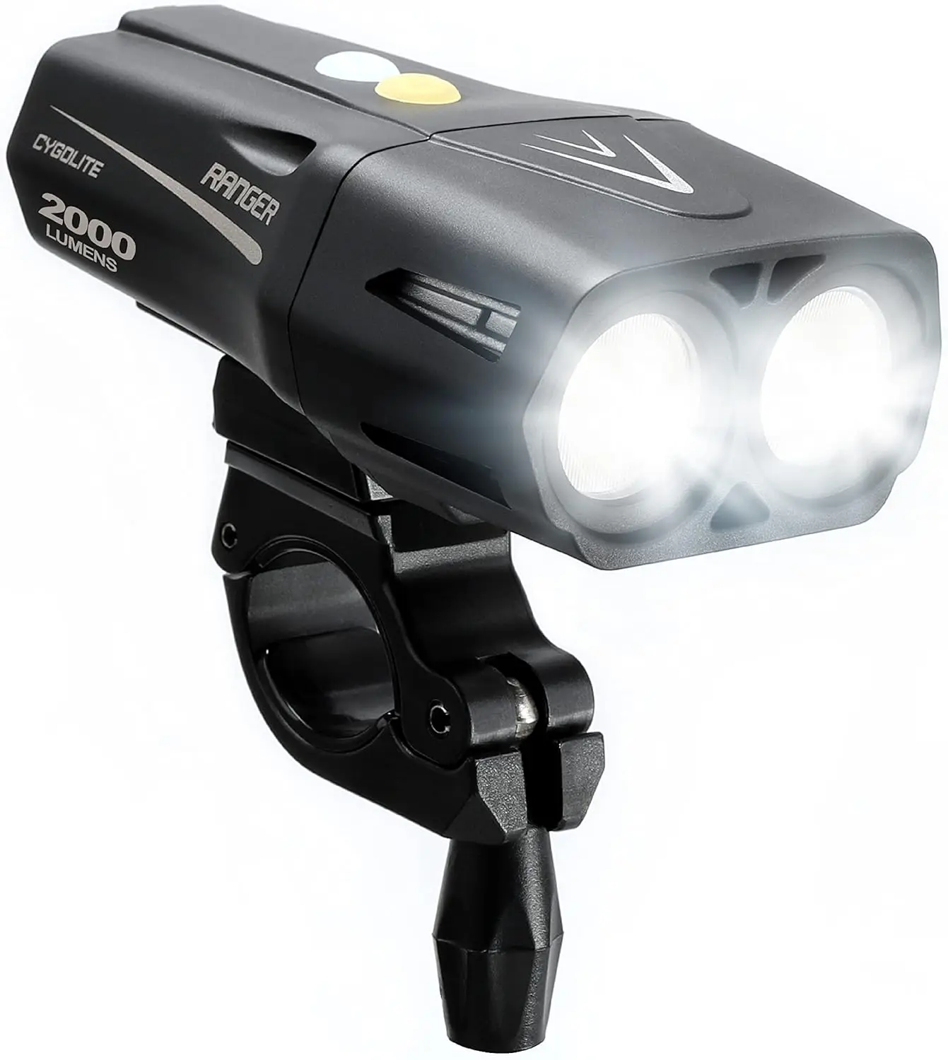 Ranger 2,000 Lumen Endurance Bicycle Light– Ultra High Run Time– 9 Light Modes– Fine Tuneable Brightness- IP67 Waterproof– USB R