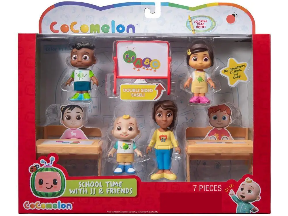 Cocomelon Playset escolar con amigos JJ